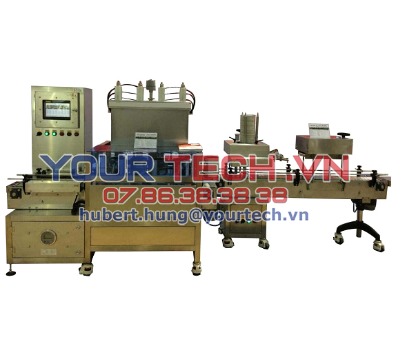 Máy đóng gói chiết rót chất lỏng bán tự động V5 10D4Q